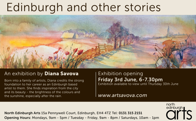 Diana Savova's solo exhibition, Edinburgh and other stories